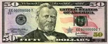 $50 Fifty Dollar Bill
